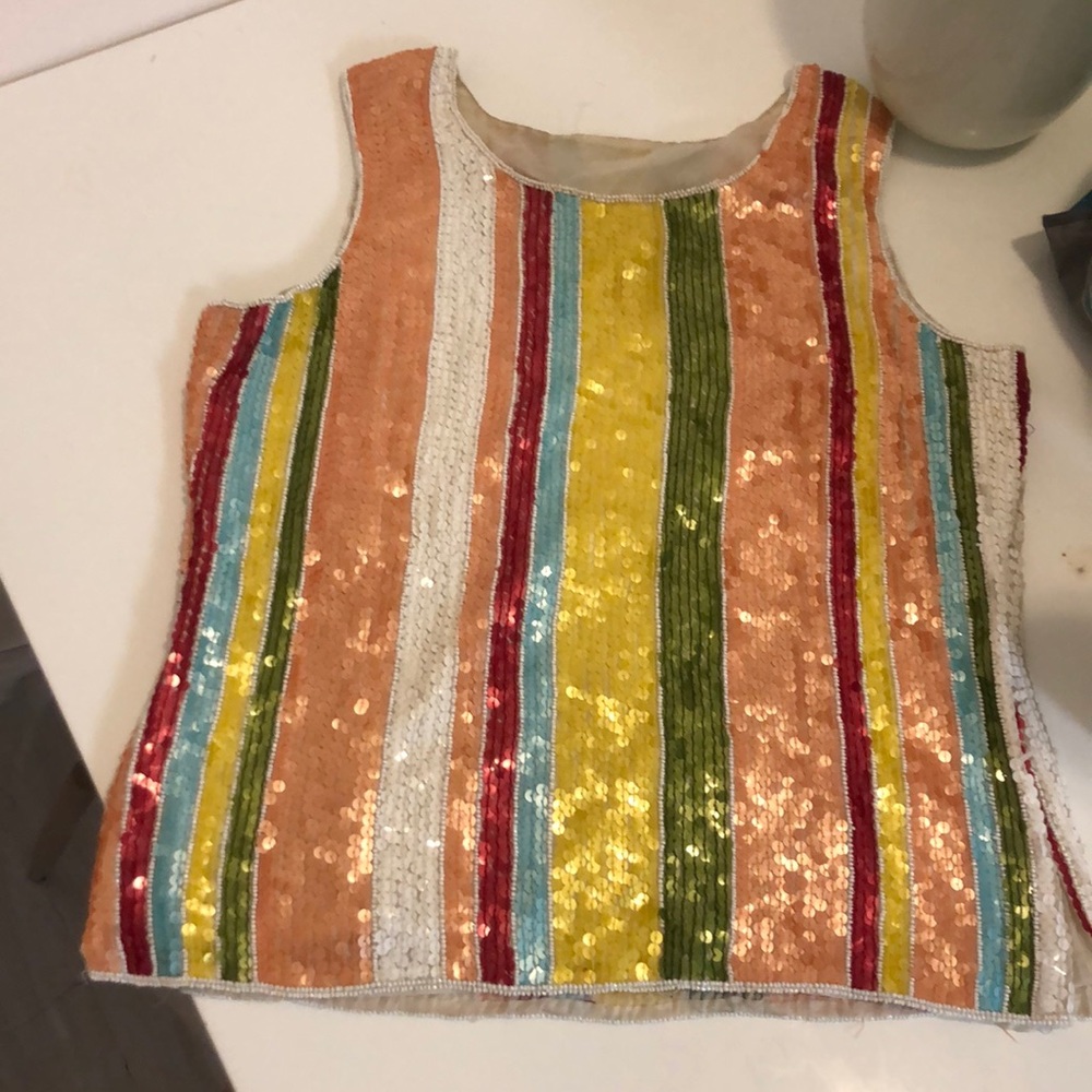Vintage sequin top